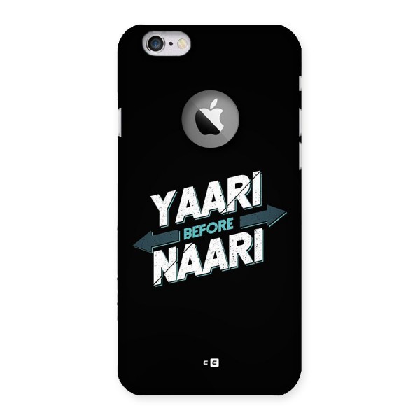 Yaari Naari Back Case for iPhone 6 Logo Cut