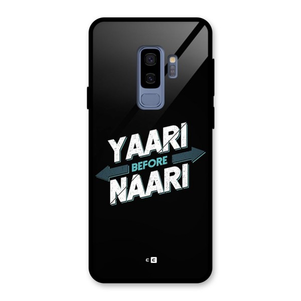 Yaari Naari Glass Back Case for Galaxy S9 Plus