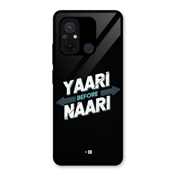 Yaari Naari Glass Back Case for Redmi 12C