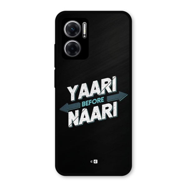 Yaari Naari Metal Back Case for Redmi 11 Prime 5G