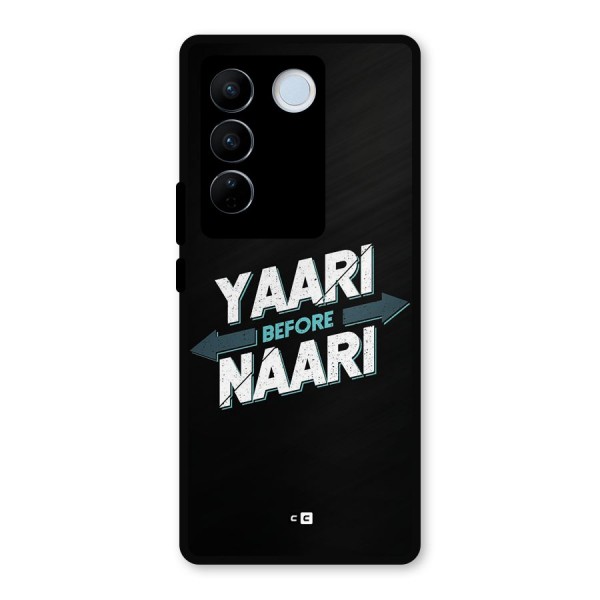 Yaari Naari Metal Back Case for Vivo V27