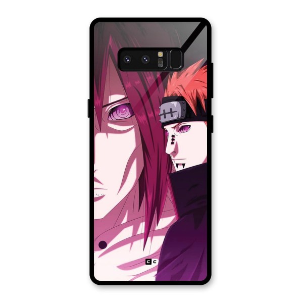 Yahiko With Nagato Glass Back Case for Galaxy Note 8