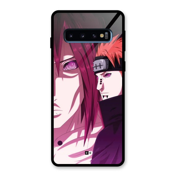 Yahiko With Nagato Glass Back Case for Galaxy S10