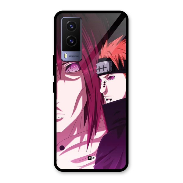Yahiko With Nagato Glass Back Case for Vivo V21e 5G