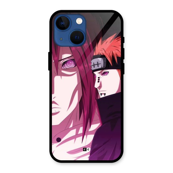 Yahiko With Nagato Glass Back Case for iPhone 13 Mini