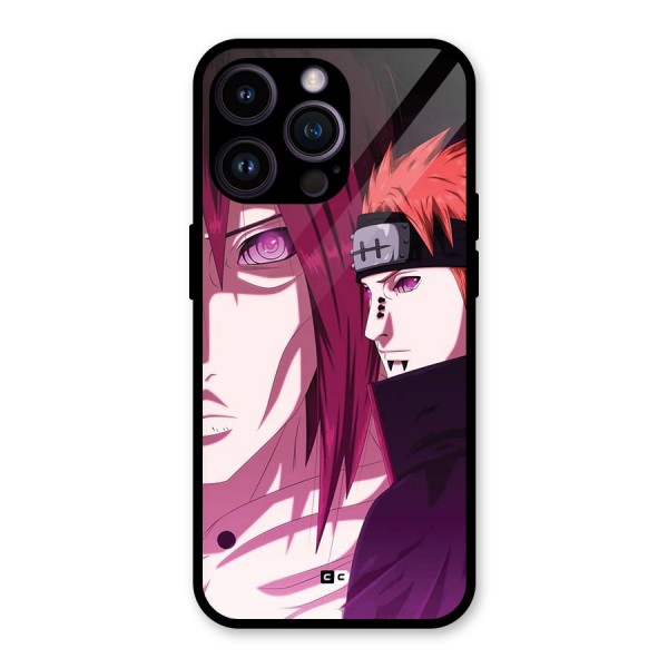 Yahiko With Nagato Glass Back Case for iPhone 14 Pro Max