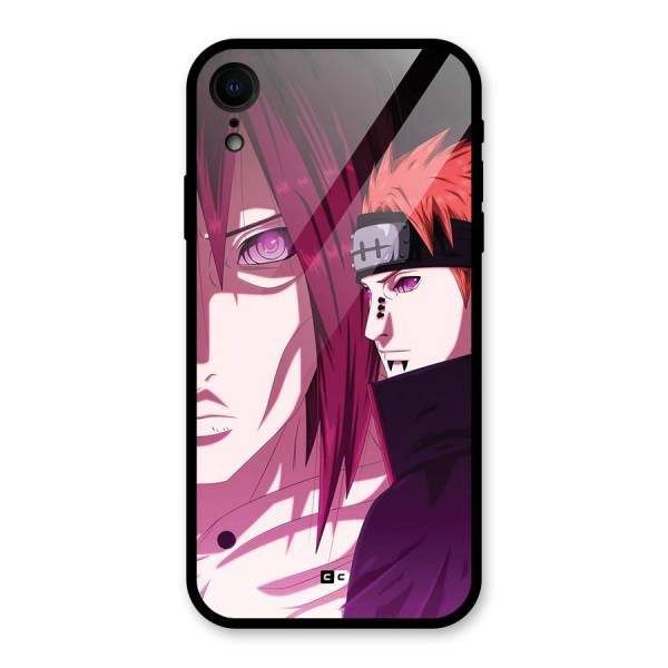 Yahiko With Nagato Glass Back Case for iPhone XR