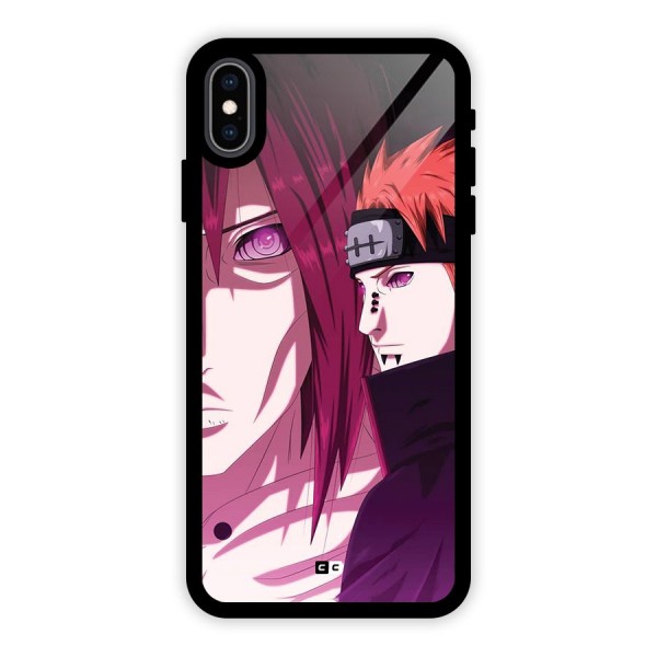 Yahiko With Nagato Glass Back Case for iPhone XS Max
