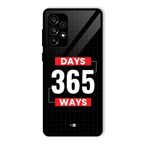 Year Ways Glass Back Case for Galaxy A73 5G