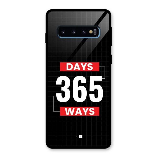 Year Ways Glass Back Case for Galaxy S10