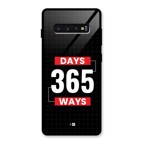 Year Ways Glass Back Case for Galaxy S10 Plus