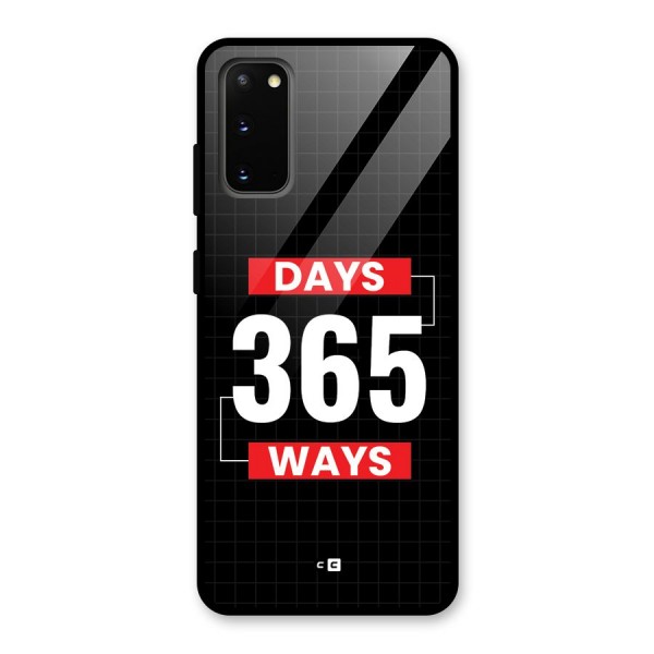 Year Ways Glass Back Case for Galaxy S20