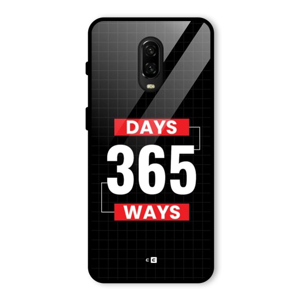 Year Ways Glass Back Case for OnePlus 6T