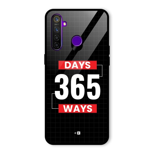 Year Ways Glass Back Case for Realme 5 Pro