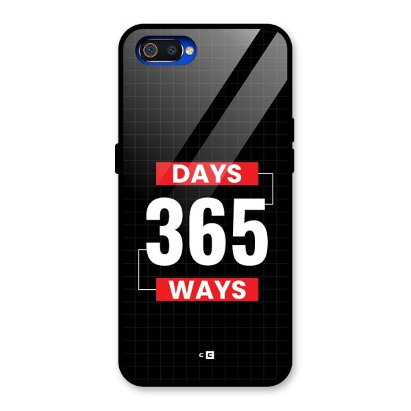 Year Ways Glass Back Case for Realme C2