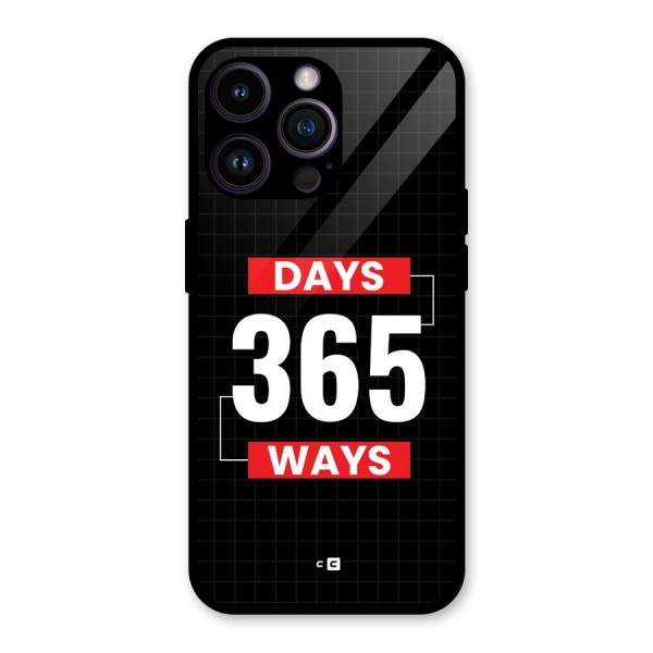Year Ways Glass Back Case for iPhone 14 Pro Max