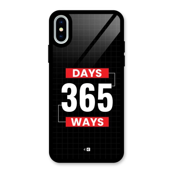 Year Ways Glass Back Case for iPhone X
