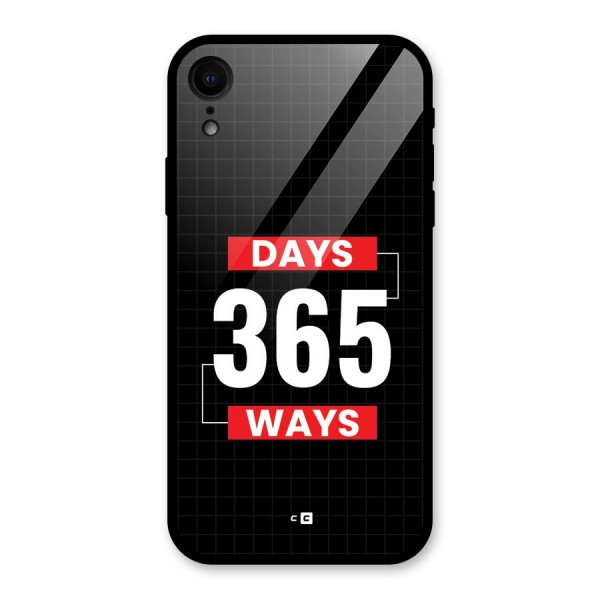 Year Ways Glass Back Case for iPhone XR