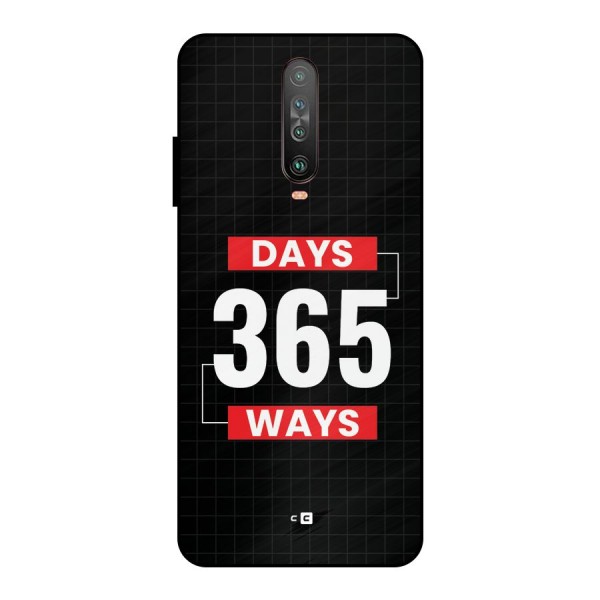 Year Ways Metal Back Case for Poco X2
