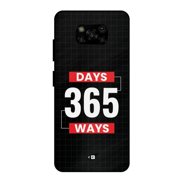 Year Ways Metal Back Case for Poco X3