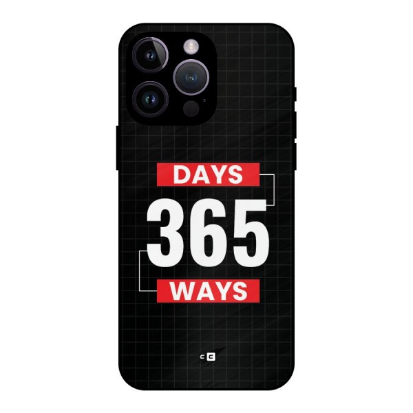 Year Ways Metal Back Case for iPhone 14 Pro Max