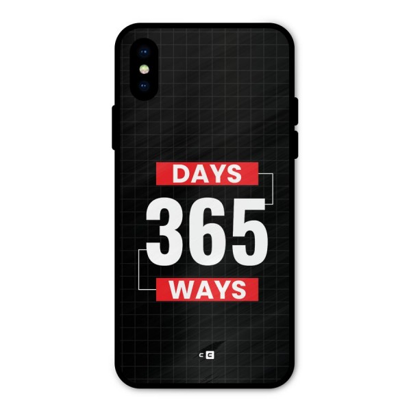 Year Ways Metal Back Case for iPhone X