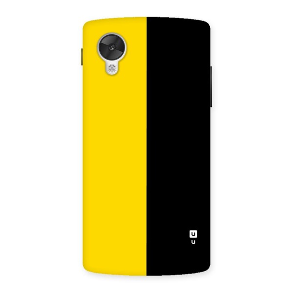 Yellow Black Super Minimalistic Back Case for Google Nexus 5