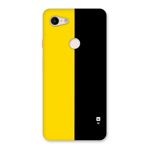 Yellow Black Super Minimalistic Back Case for Google Pixel 3 XL