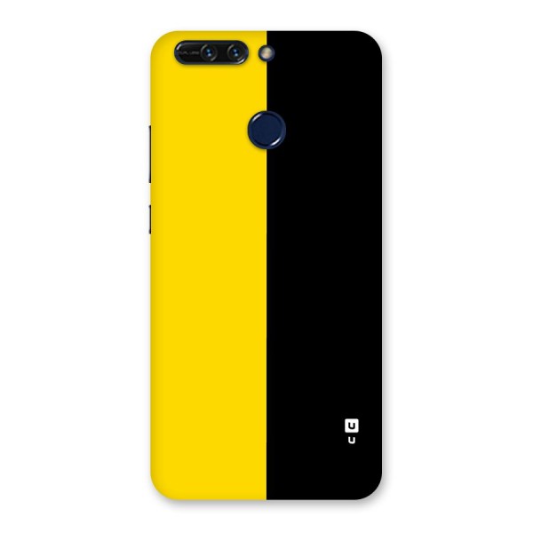 Yellow Black Super Minimalistic Back Case for Honor 8 Pro