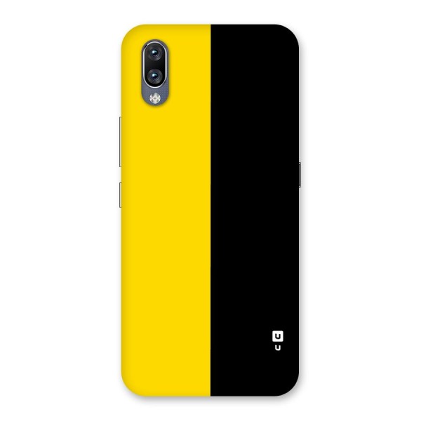 Yellow Black Super Minimalistic Back Case for Vivo NEX