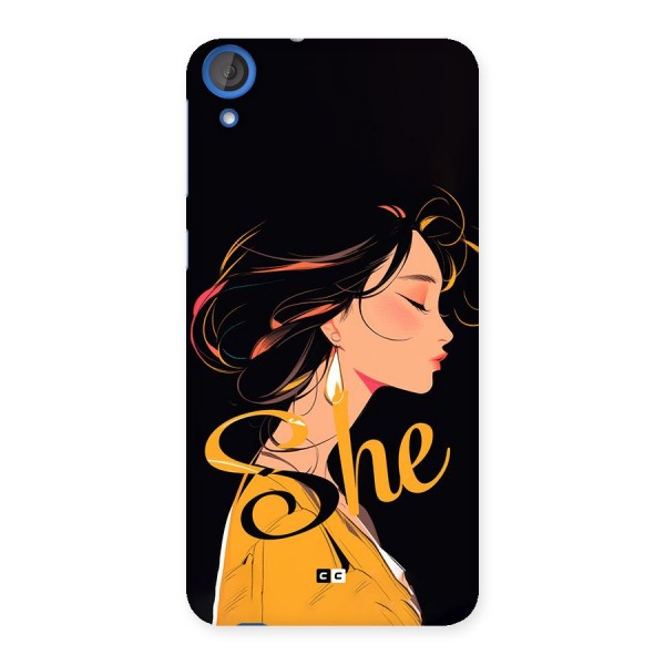 Yellow Lady Back Case for Desire 820