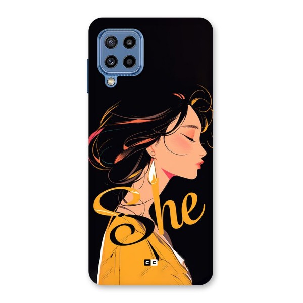 Yellow Lady Back Case for Galaxy M32