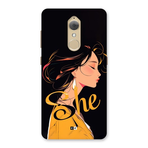 Yellow Lady Back Case for Lenovo K8