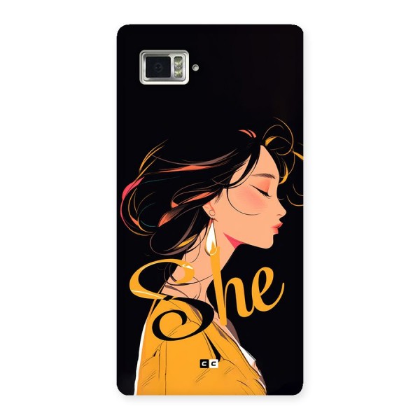 Yellow Lady Back Case for Lenovo Vibe Z2 Pro K920