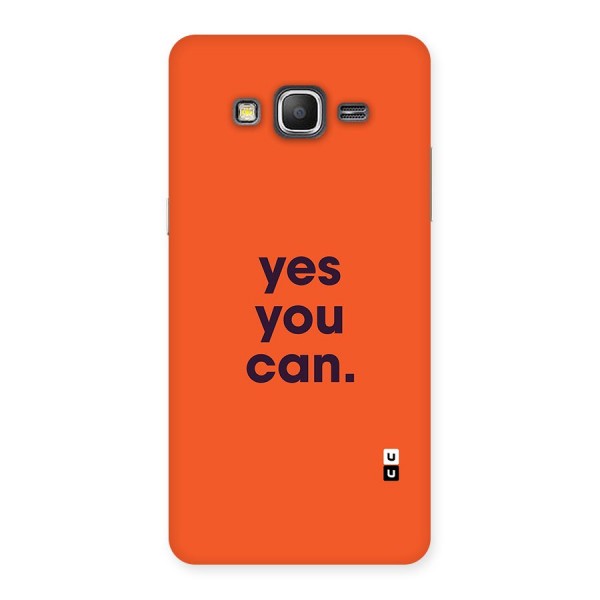 Yes You Can Minimal Typography Back Case for Galaxy Grand Prime