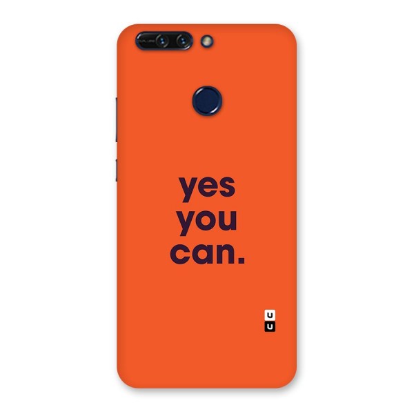 Yes You Can Minimal Typography Back Case for Honor 8 Pro