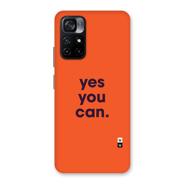 Yes You Can Minimal Typography Back Case for Poco M4 Pro 5G