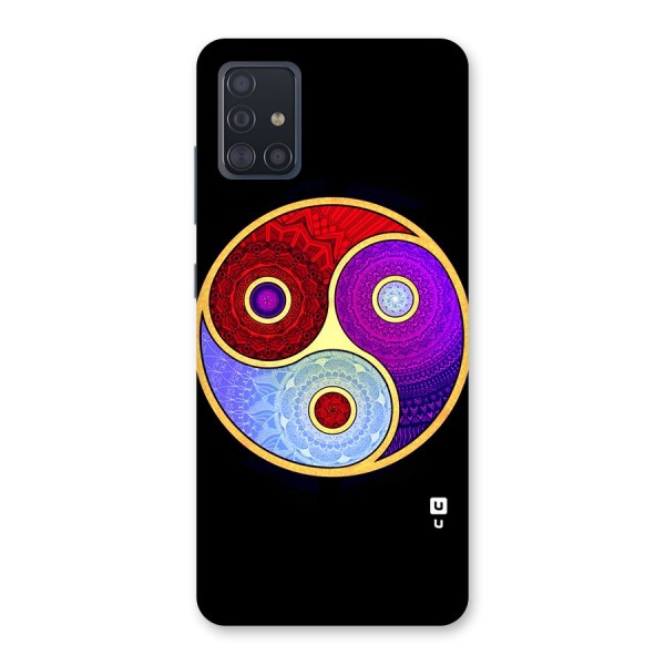 Yin Yang Mandala Design Back Case for Galaxy A51