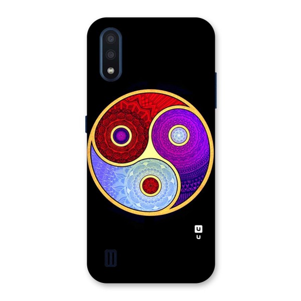 Yin Yang Mandala Design Back Case for Galaxy M01