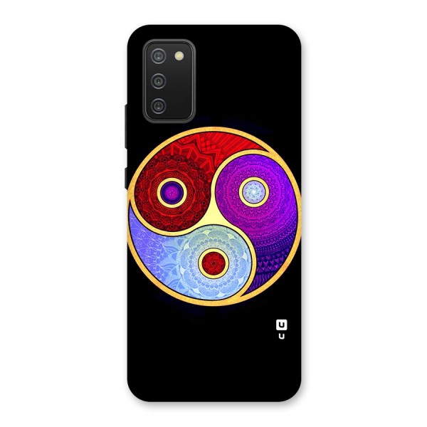 Yin Yang Mandala Design Back Case for Galaxy M02s