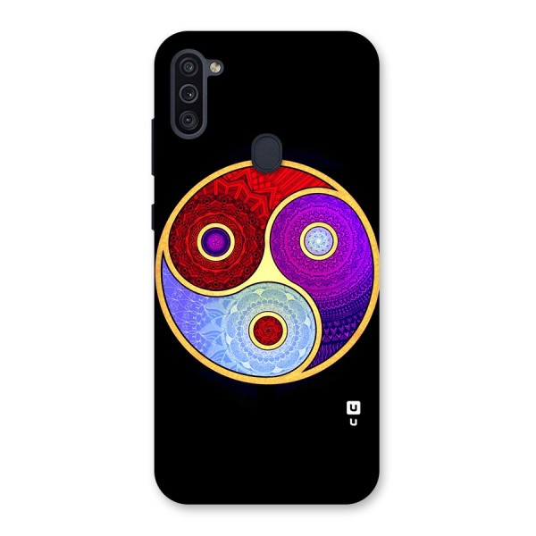 Yin Yang Mandala Design Back Case for Galaxy M11