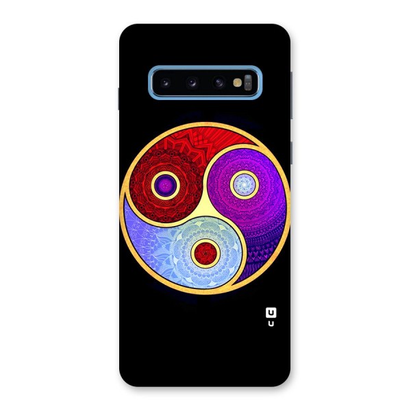 Yin Yang Mandala Design Back Case for Galaxy S10