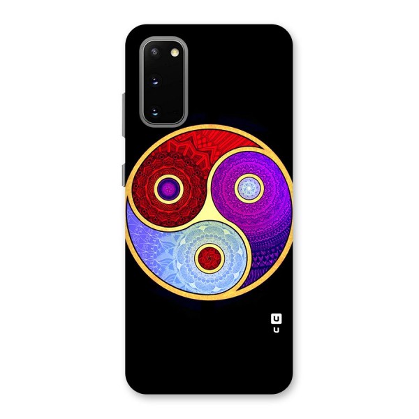 Yin Yang Mandala Design Back Case for Galaxy S20