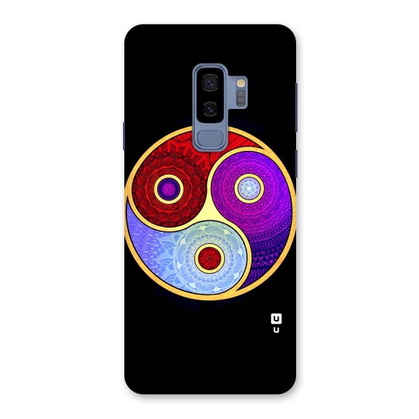 Yin Yang Mandala Design Back Case for Galaxy S9 Plus