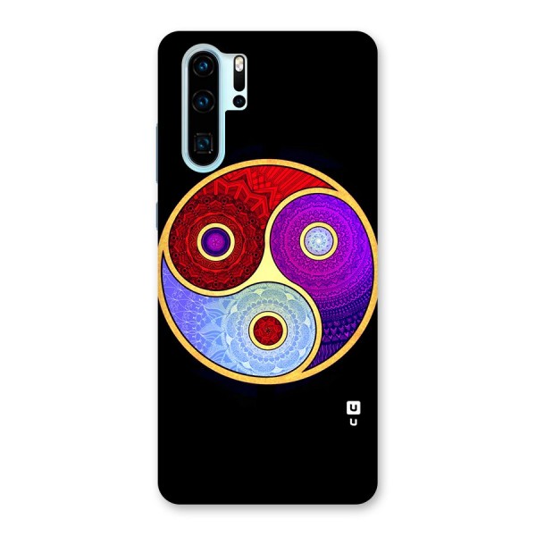 Yin Yang Mandala Design Back Case for Huawei P30 Pro