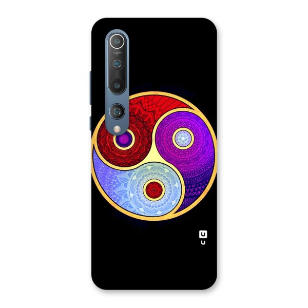 Yin Yang Mandala Design Back Case for Mi 10