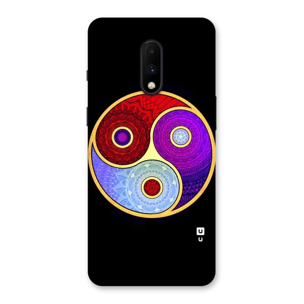 Yin Yang Mandala Design Back Case for OnePlus 7
