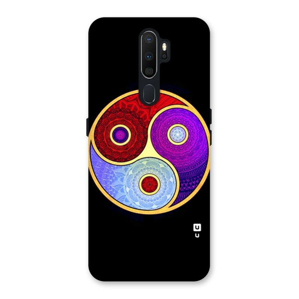 Yin Yang Mandala Design Back Case for Oppo A5 (2020)
