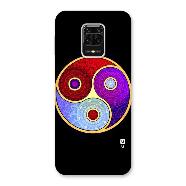 Yin Yang Mandala Design Back Case for Redmi Note 9 Pro Max
