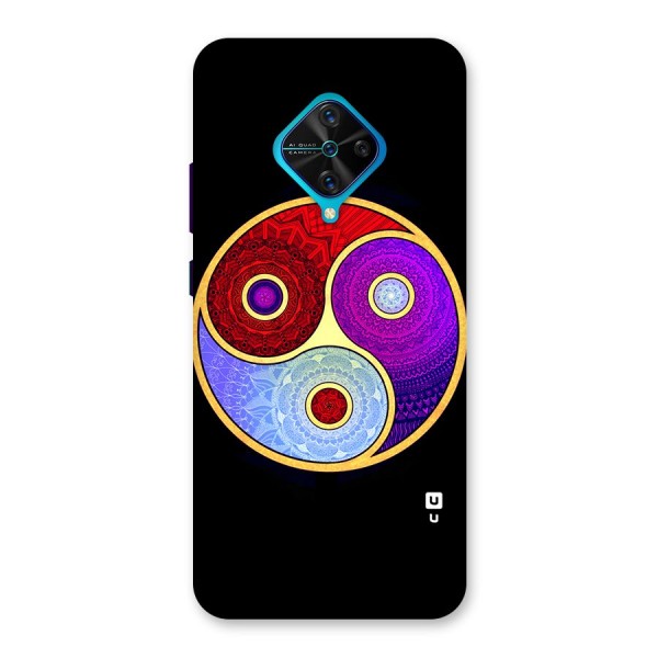 Yin Yang Mandala Design Back Case for Vivo S1 Pro